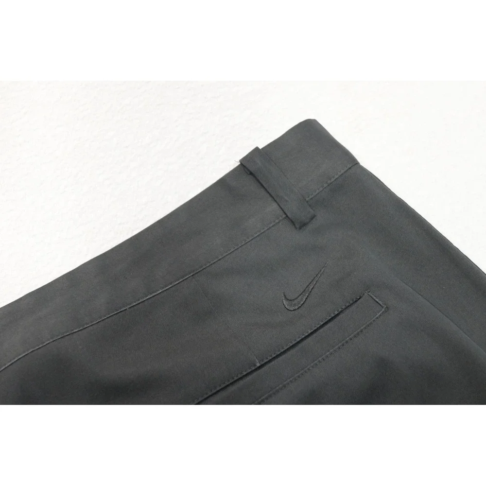 Nike Golf Pants Mens 38x30 Black Dri-FIT Stretch Flat Front Trousers Excellent